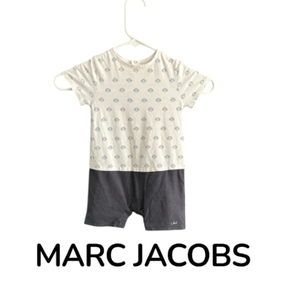 Authentic Little Marc Jacobs baby designer Monkey Print onesie outfit sz 18 M
